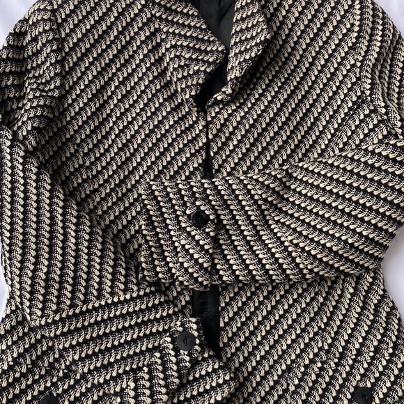 Mirella Cavorso black and white woven wool jacket, size 8 (?). - Picture 3 of 10